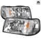 Spec-D Tuning 93-97 Ford Ranger Headlights With LED- Chrome 2LCLH-RAN93-V2-OZ - alternate 1